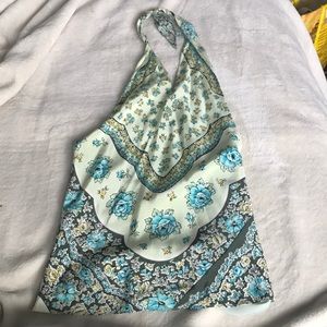 Silk Halter Top